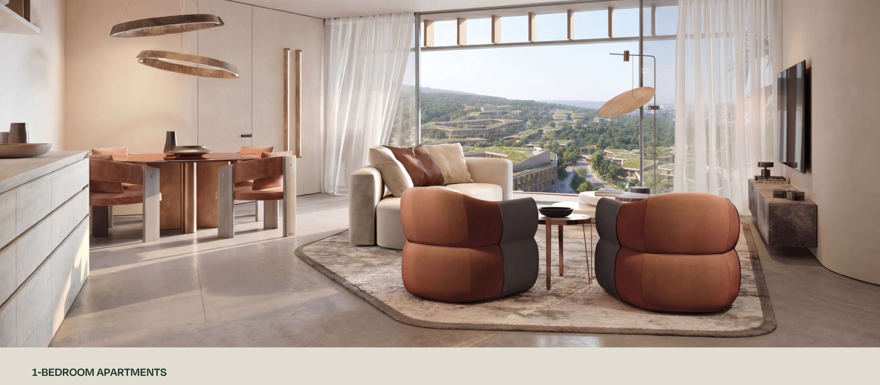 Fully furnished Mira Verde residence interior with Trussardi Casa design language
